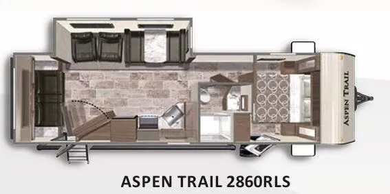 2021 Dutchmen Aspen Trail 2860RLS - Floor plan