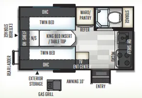 Forest River Flagstaff E-Pro E15TB floor plan