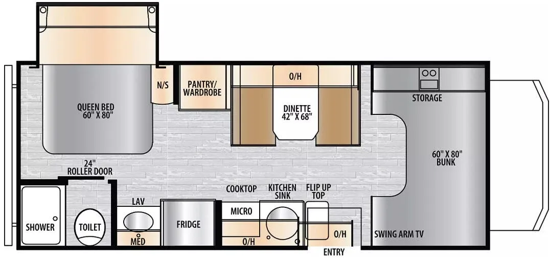 2026 East to West Entrada 2200S - Floor plan