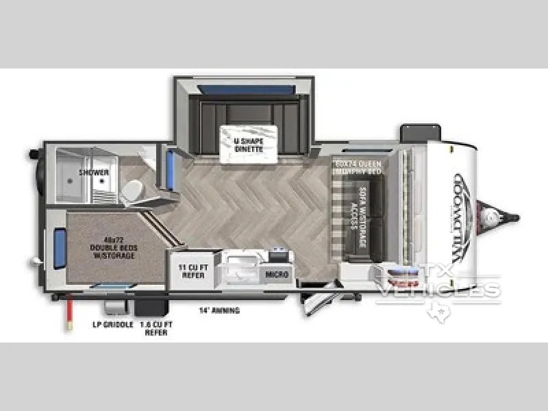 2022 Forest River RV Wildwood Fsx Platinum 178BHSKX - Main photo