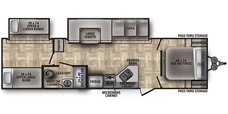 Shasta I-5 532DS floor plan