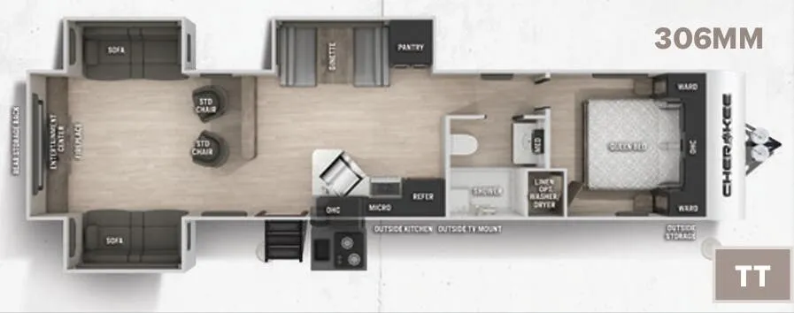 Forest River Cherokee 306MM floor plan