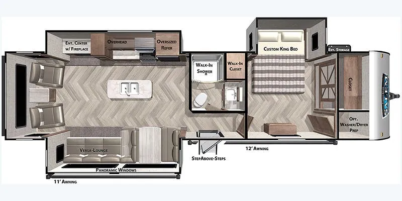 Forest River Salem 32RET floor plan