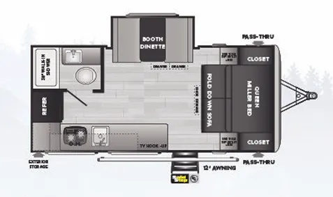 Keystone Springdale Mini 1740RK floor plan