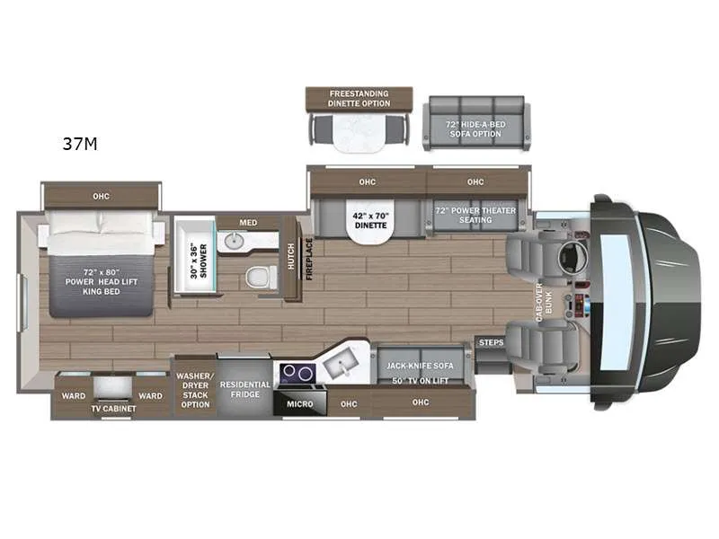 2027 Entegra Coach Accolade XL 37M floor plan