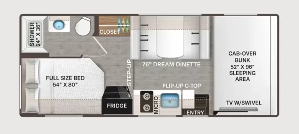 Thor Motor Coach Quantum LC21 floor plan