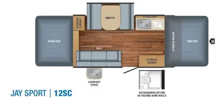 Jayco Jay Sport 12SC floor plan