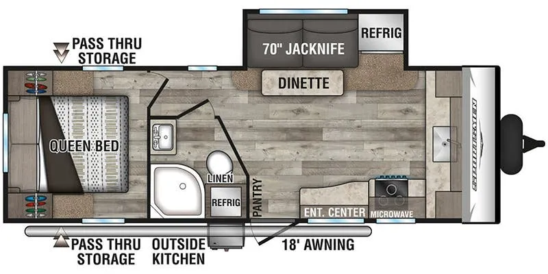 K-Z Sportsmen SE 231FKKSE floor plan