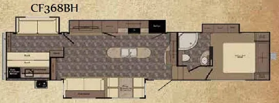 CrossRoads Cruiser CF368BH floor plan