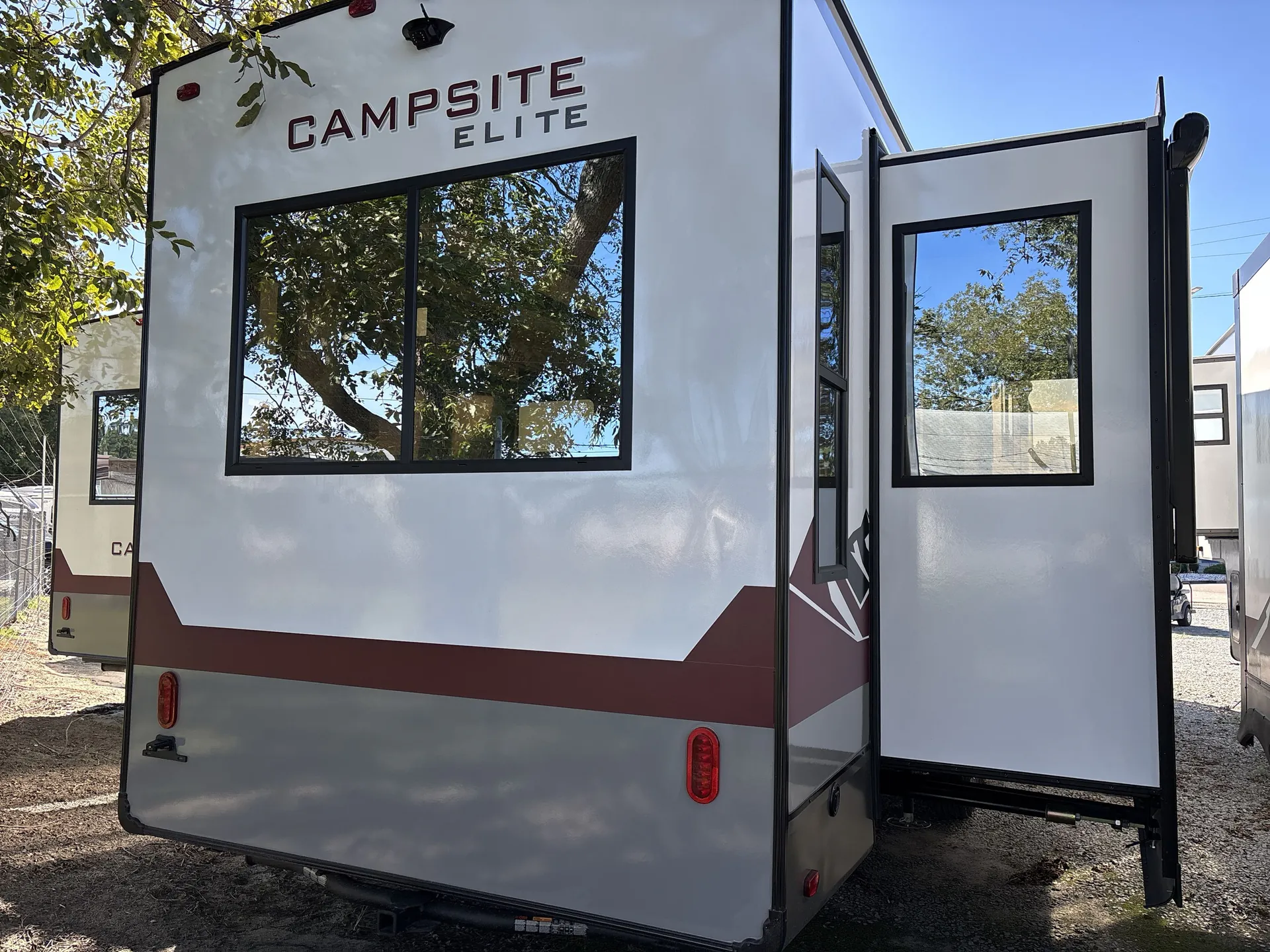 2027 Forest River Campsite Elite 36RF — backside
