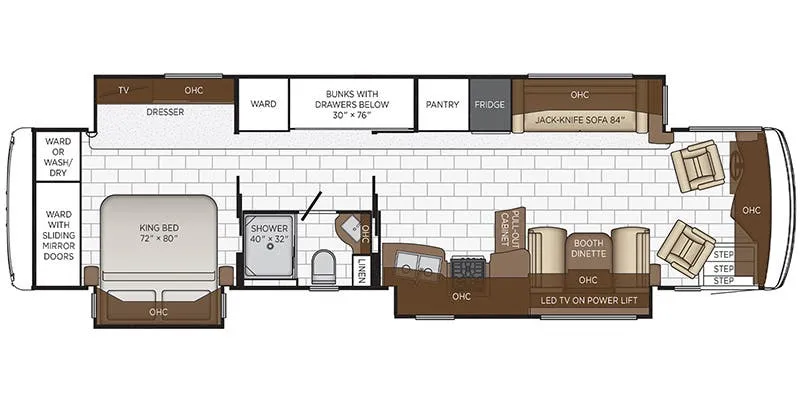 2021 Newmar Kountry Star 4045 - Floor plan