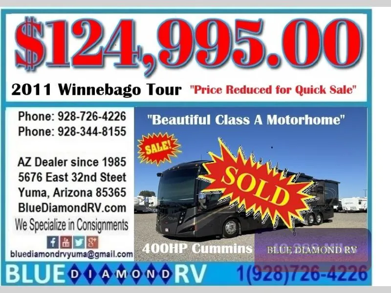 2011 Winnebago Tour 42AD - Main photo