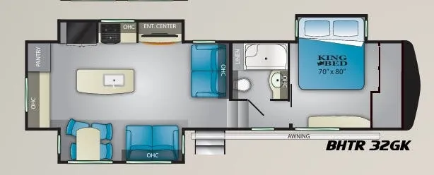 Heartland Bighorn Traveler 32GK floor plan