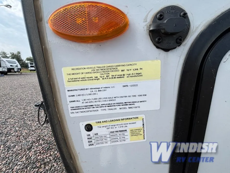 2023 Winnebago Micro Minnie 2108TB - Photo 3