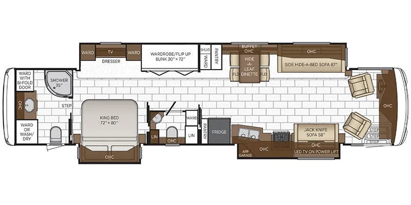 Newmar Ventana 4326 floor plan