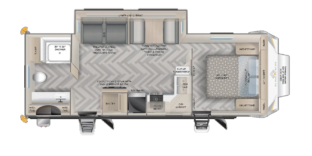 2024 Ember RV Touring Edition 26RB floor plan