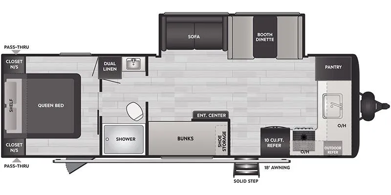 Keystone Springdale East 262FK floor plan