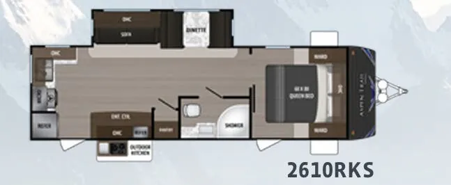 Dutchmen Aspen Trail 2610RKS floor plan