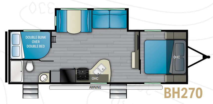 Heartland Pioneer BH270 floor plan