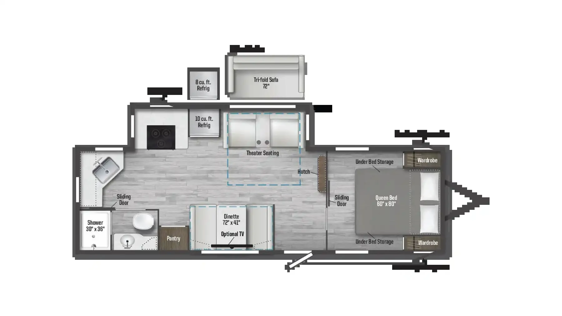 Winnebago Access 25ML floor plan