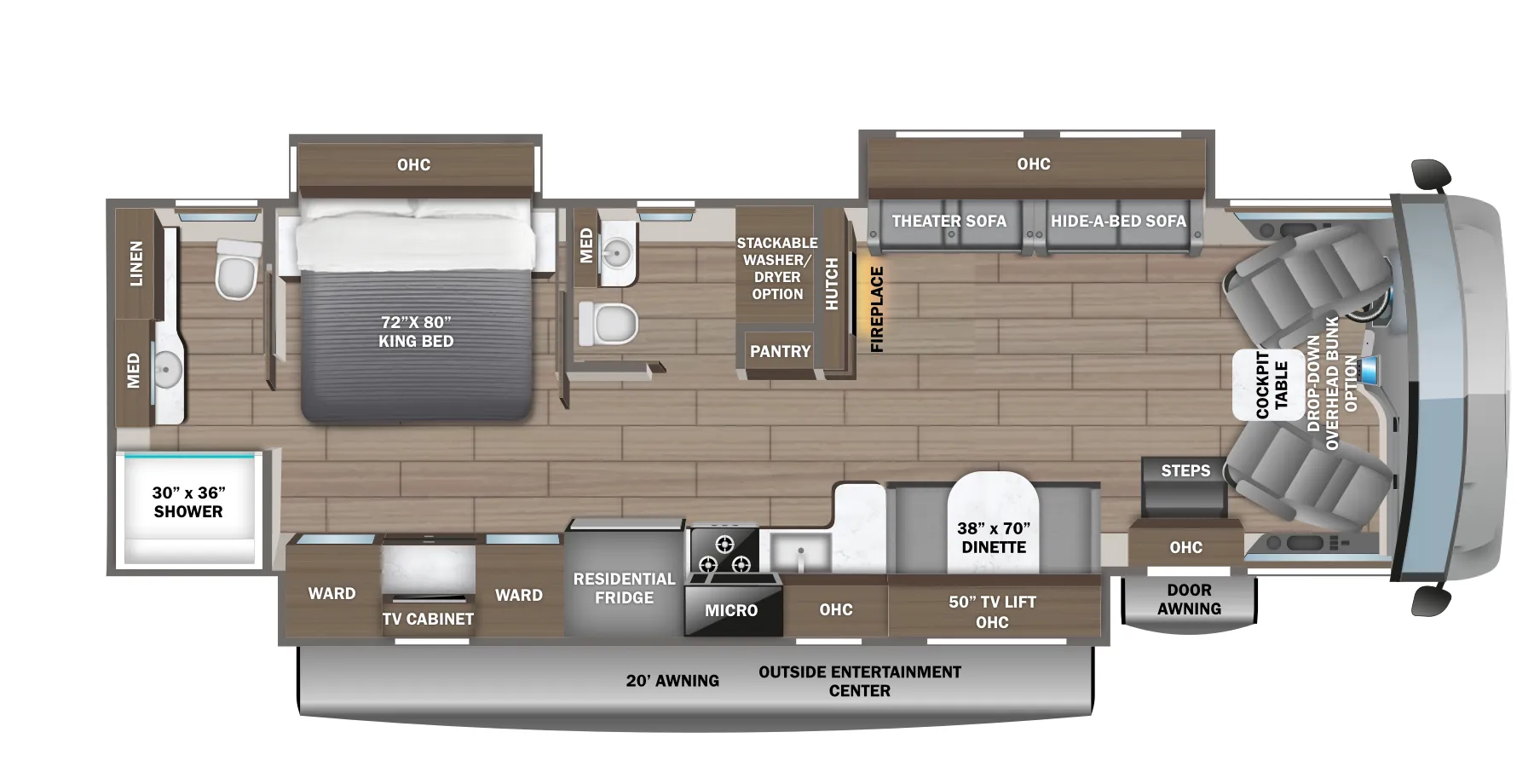 Jayco Precept 36C floor plan
