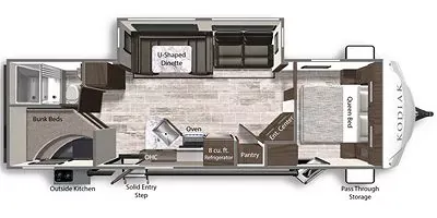 2022 Dutchmen Kodiak Ultra Lite 289BHSL floor plan