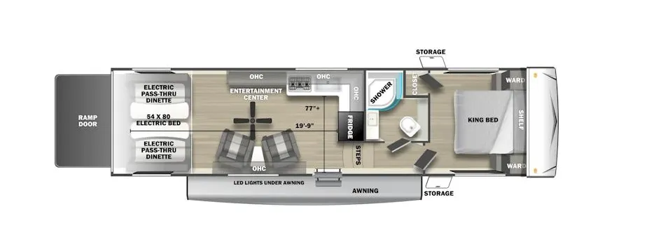 Forest River Stealth 3210SLX floor plan
