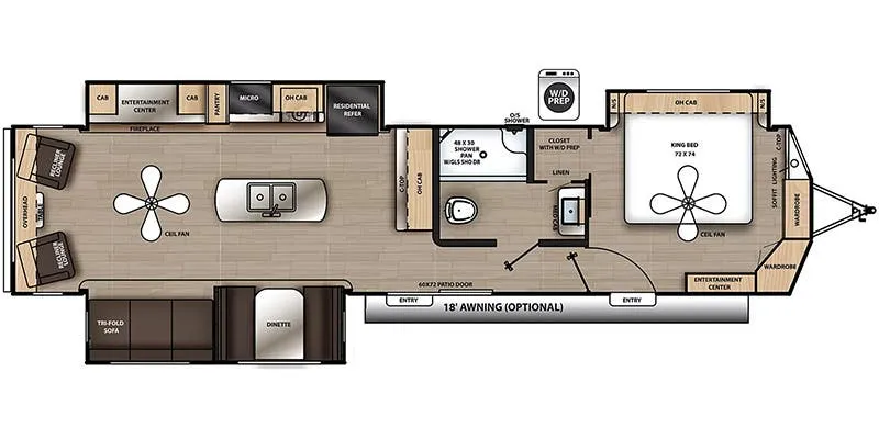 Coachmen Catalina Destination 39RLTS floor plan