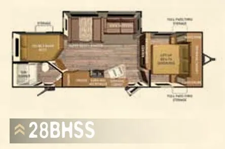 Cruiser RV Radiance 28BHSS floor plan