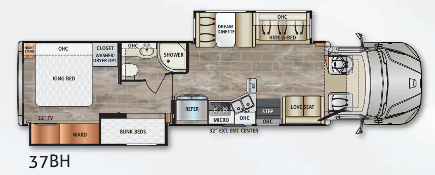 Dynamax Corp DynaQuest XL 37BH floor plan
