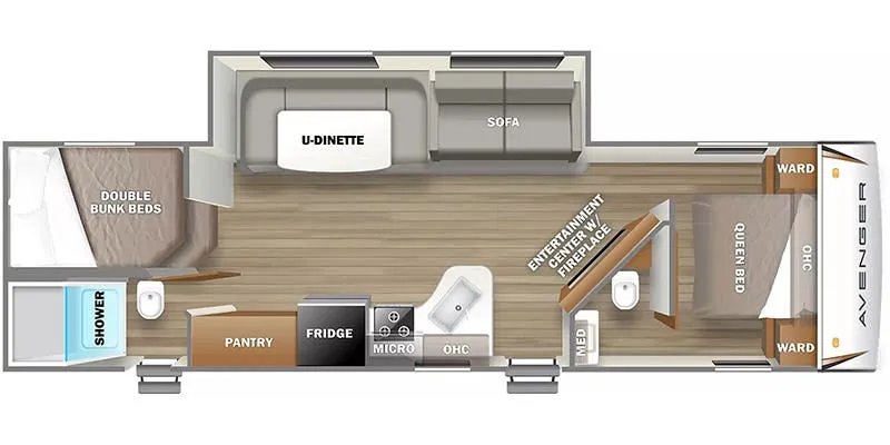 Prime Time Avenger 28DBS floor plan