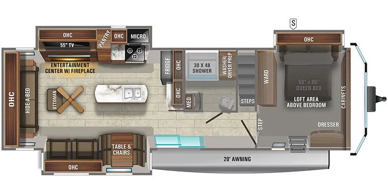 Jayco Jay Flight Bungalow 40DLFT floor plan