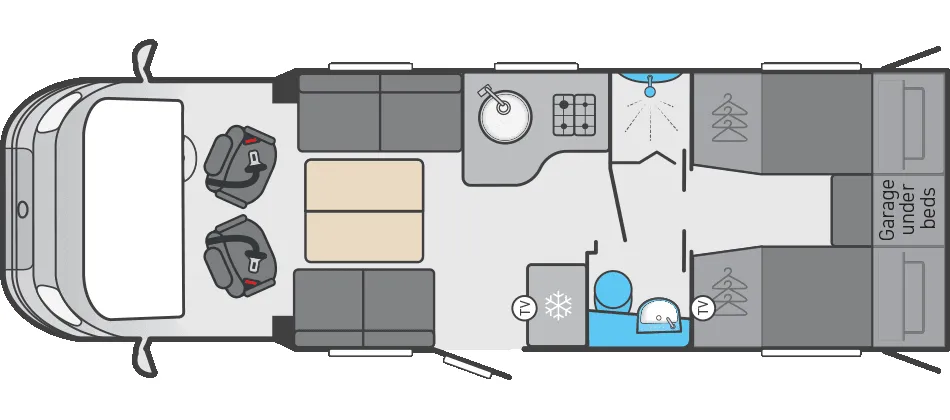Swift Trekker 584 floor plan