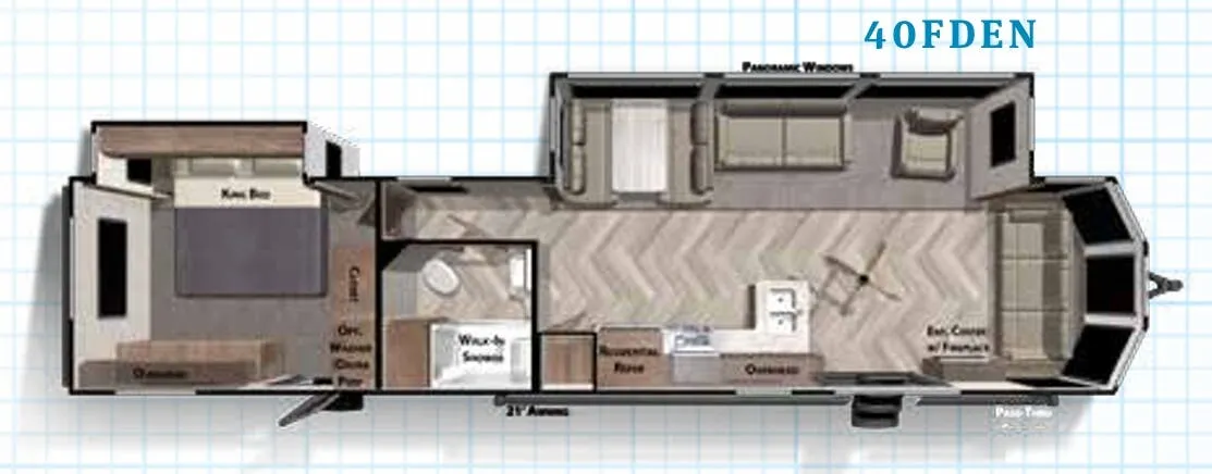 Forest River Salem Villa 40FDEN floor plan