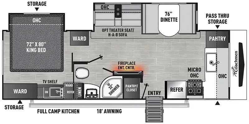 2025 Coachmen Freedom Express Ultra Lite 259FKDS - Floor plan