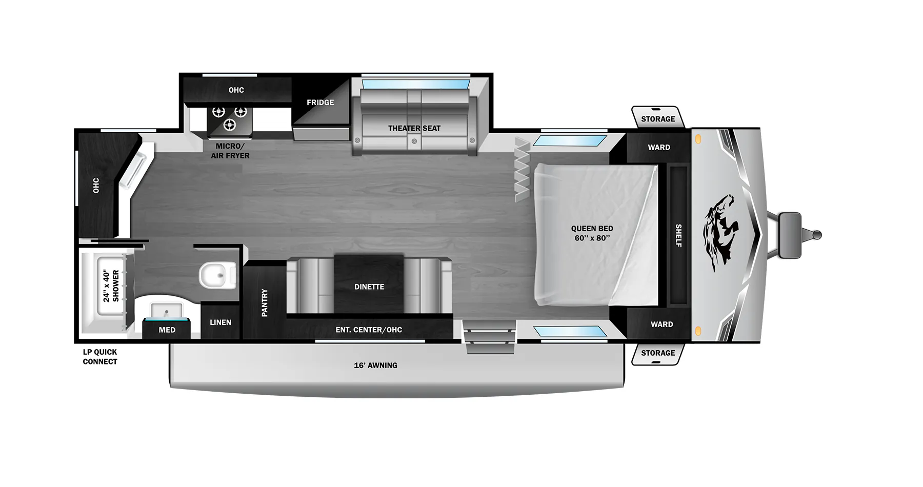 Highland Ridge Open Range Colt 22MDS floor plan