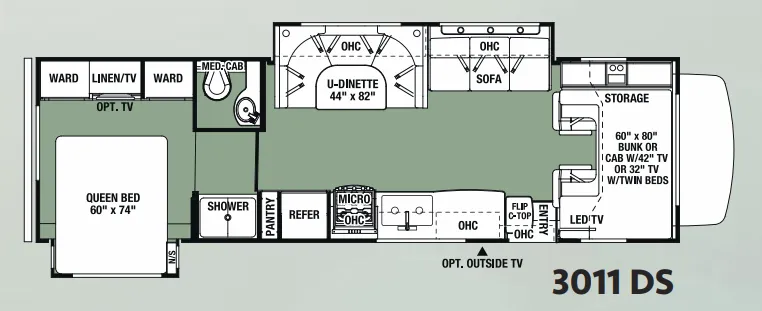 Forest River Forester 3011DS floor plan