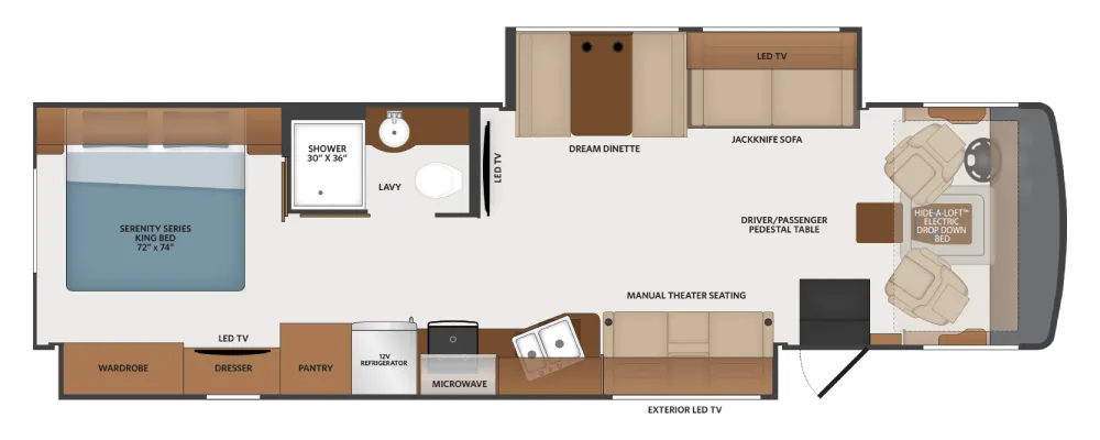 Fleetwood Fortis 35R floor plan