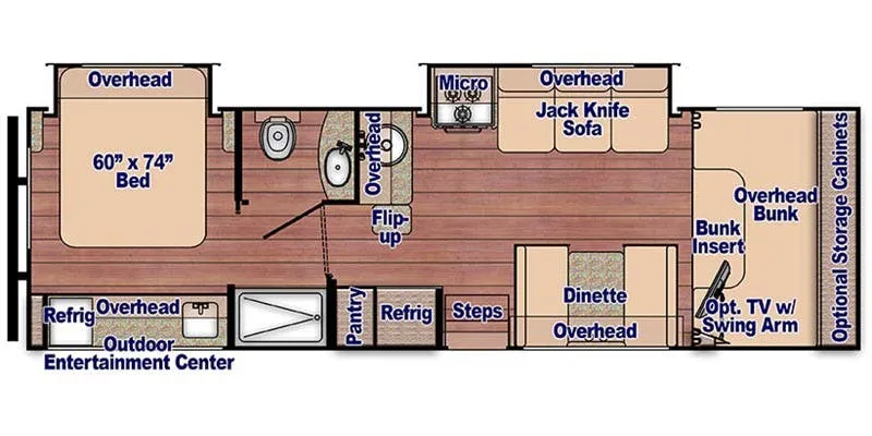 2023 Gulf Stream Conquest Class C 6314 - Floor plan