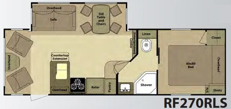 Highland Ridge Open Range Roamer RF270RLS floor plan