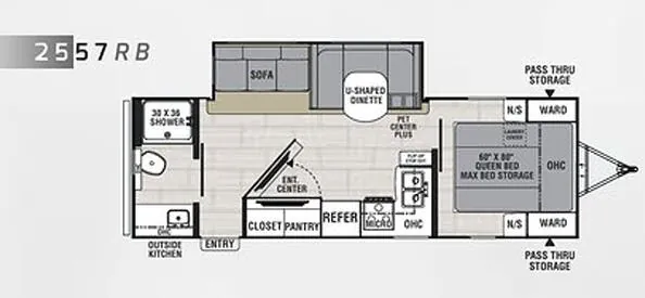 Coachmen Spirit 2557RB floor plan