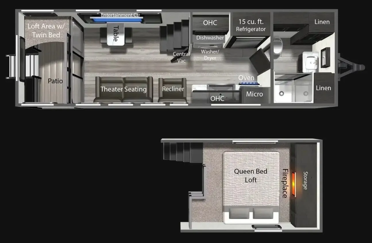 2024 Dutchmen Aspen Trail 260THLOFT - Floor plan