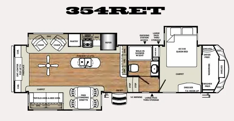 Forest River Sierra 354RET floor plan