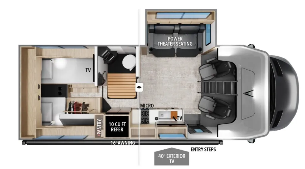 2026 Grand Design Lineage Series M 25TK - Floor plan