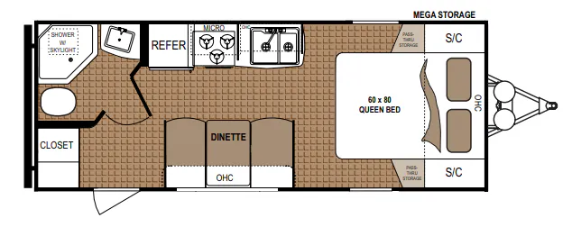 Dutchmen Aspen Trail 1900RB floor plan