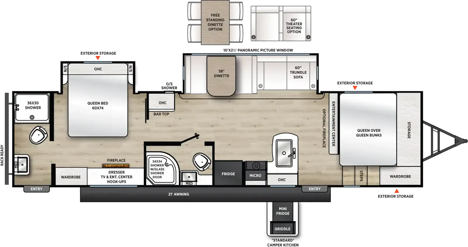 Coachmen Catalina Legacy Edition 333DBDSCK floor plan