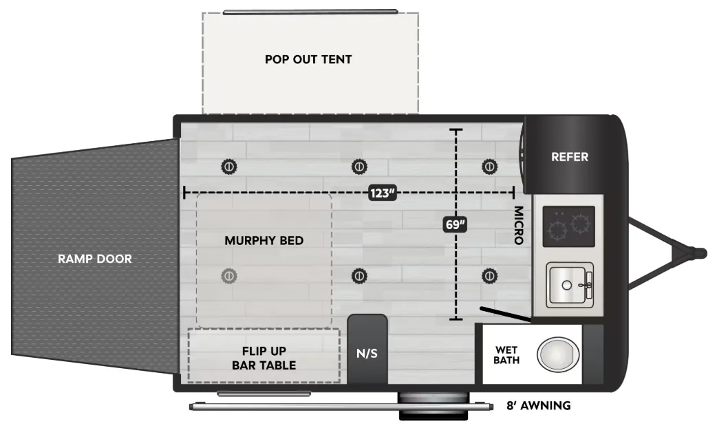 Keystone Coleman 13T floor plan