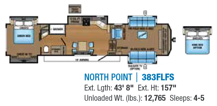 Jayco North Point 383FLFS floor plan
