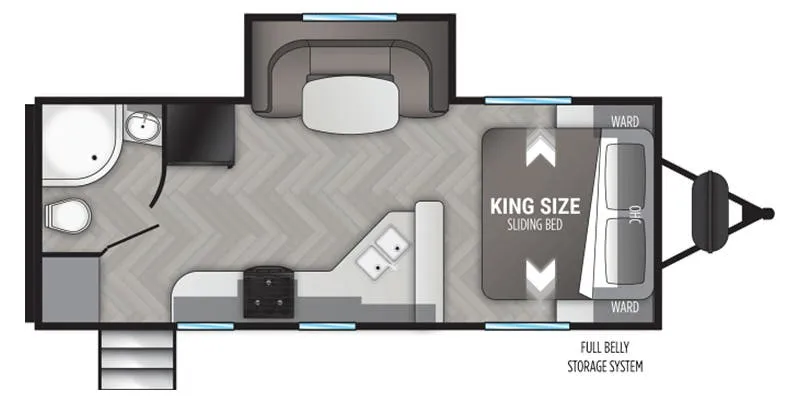 2022 Cruiser RV Shadow Cruiser SC225RBS - Floor plan