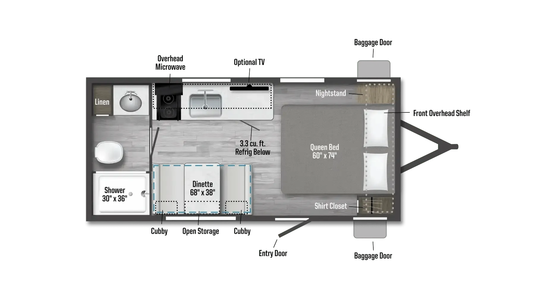 2025 Winnebago Access 15RB - Floor plan